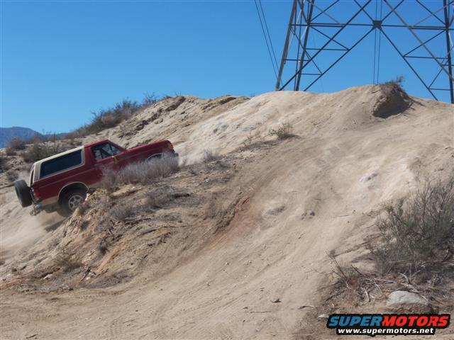 Here is the 1st obstacle, to make sure your 4x4 is working, climb to the top of this power tower platform!