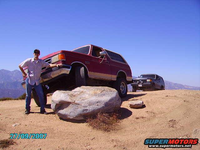 My Bronco and me Owning the rock