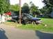 1999 Ford Crown Victoria - This 1999 Ford Crown Victoria sustained heavy damage after colliding with a utility pole.