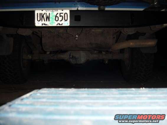 1985 Ford Bronco rear bumper and license plate UKW 650