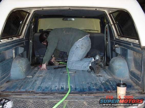 Seats out too. Told you the carpet was in the way.