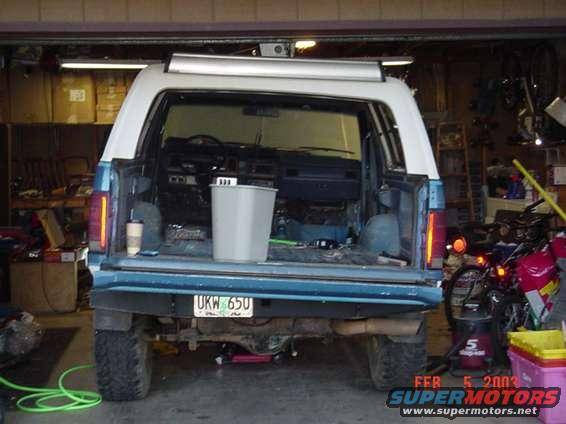 Left side is lifted,(1 1/2 hrs in to the job)