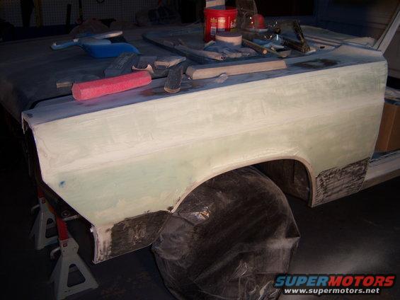 ok last try - i only used a gallon of filler and sanded off most of it