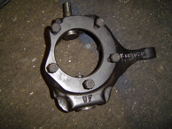 New balljoints pressed into the '78 bronco half ton knuckles