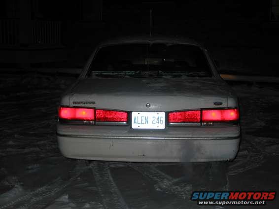 Rear of 1996 Ford Crown Victoria with license plate ALEN 246