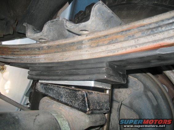 img_2610.jpg although this looks kinda funny, the three cut up leafs only lift about 1". It is way better than the smaller aluminum lift block