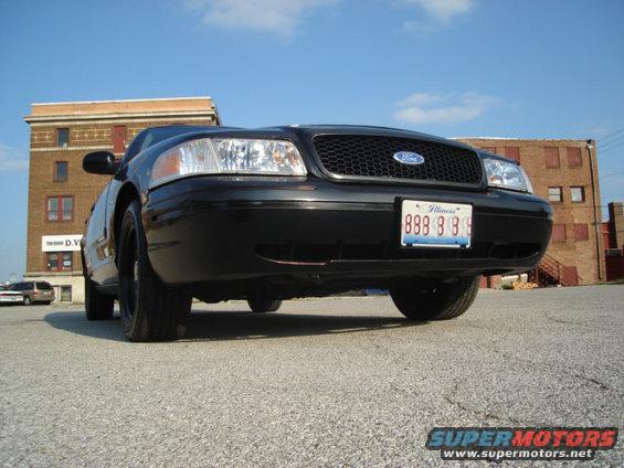 Black 2000 Ford Crown Victoria front view