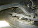 1994 Chevrolet Silverado 3500 - Undercarriage view shows air suspension bellows and connecting rods.