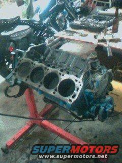 starting to take down the 351 for machine work!