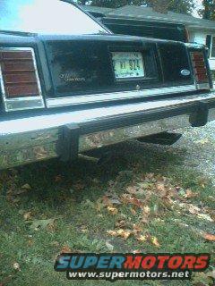 1985 Ford Crown Victoria LTD rear view with license plate KY 924