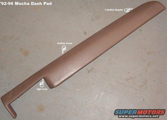 dashpadmocha.jpg SOLD Dash pad for '92-96 (mocha)