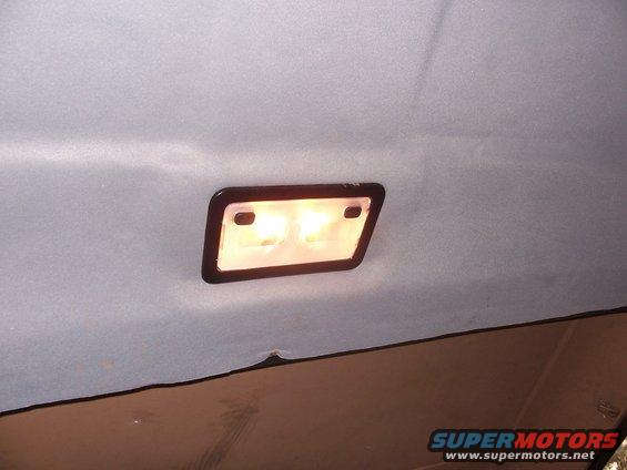 headliner recovered and new light installed