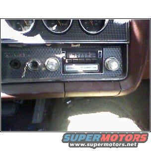 Dashboard with radio, gauges, and ignition