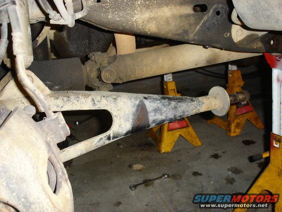 Radius arm bracket off