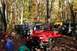 1992 Jeep Cherokee - Several Jeep SUVs are parked in a wooded area during the fall season.