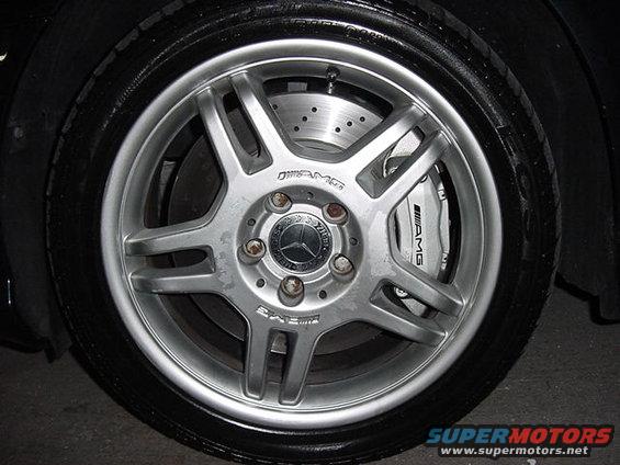 AMG brake caliper and wheel