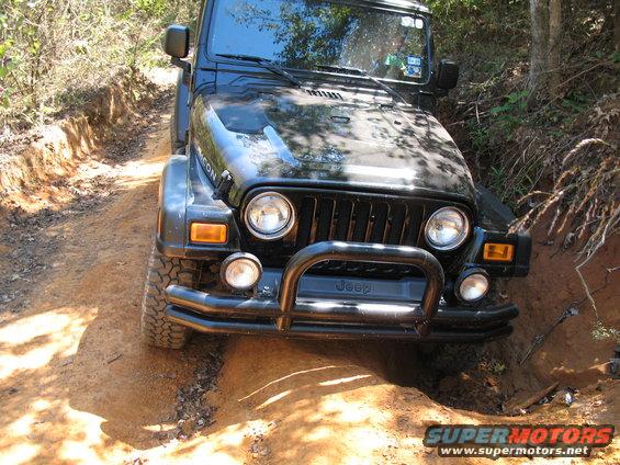 Hole in a trail
