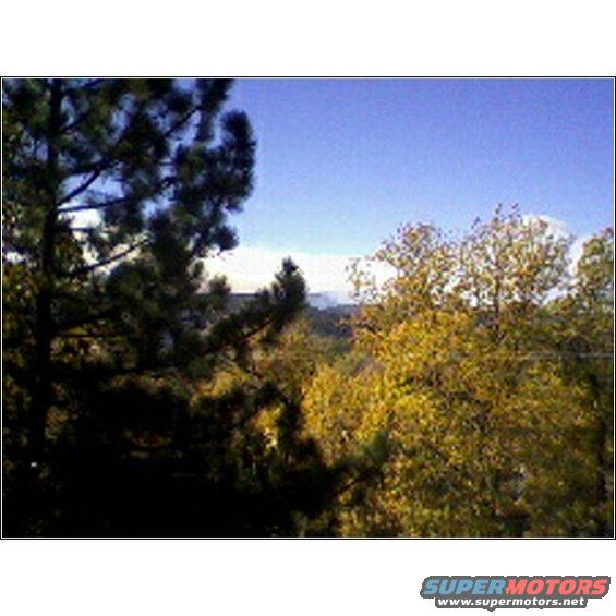 Looking West from 1269 Yellowstone Drive 10:30 am 10-23-07