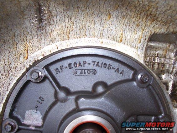 Transmission part with part number RF-E0AP-7A105-AA