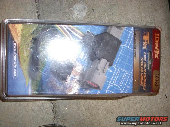 1995 Current Jeep Wrangler trailer wiring harness packaging
