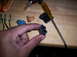 1996 Ford Crown Victoria - hole big enough for 10G wire, now sodder on the old connectors to the 10G wire and reinstall, seal with RTV)