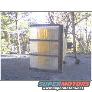 Ford Ranchero taillight assembly, yellow and clear lenses