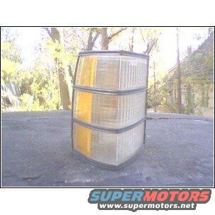 car tail light assembly with amber and clear sections