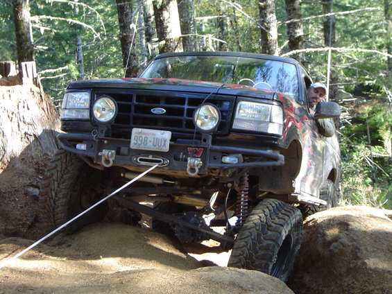 Winching after breaking a yukon shaft