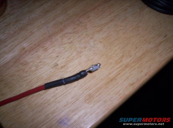 the connector inside the headlight connect soldered to the 10G wire and wraped in heat shrink