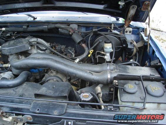 underhood 351 w 90k miles.