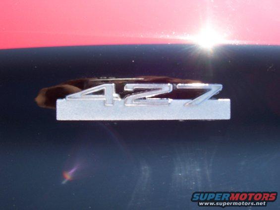 427 badge on a car