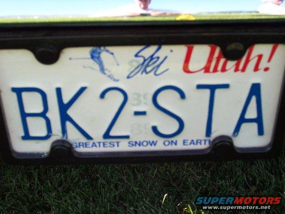 Utah license plate with 'Ski Utah!' and 'Greatest Snow on Earth' slogans