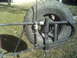 Tailgate open, showing coax routing.