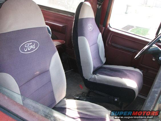 both seats installed. The hardest part was the driver side. To mount that seat I had to drill 2 holes in the rear mounting tab of the seat. The dimples were there but wasn't drilled yet. Still wasn't a hard task.