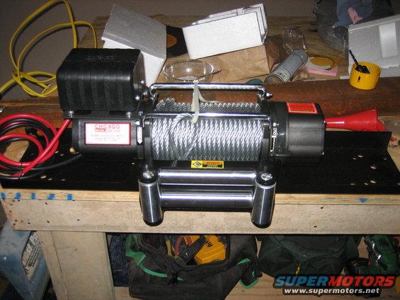 next up is the front bumper to mount this... 10000lb winch from harbor freight.