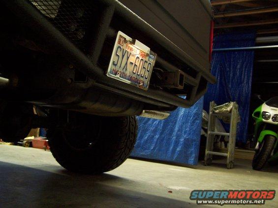 license plate frame w/light.

i think i want to make some superbright leds fit inside of it.