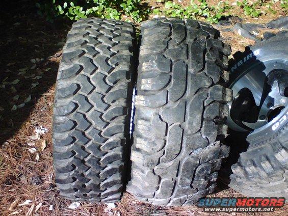 33x12.5 Thornbird, 32x11.5 BFG KM