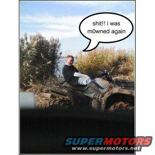 Person stuck in mud on an ATV