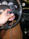1996 Ford Probe - A hand holds a switch panel inside a Dodge SRT-4, with visible gauges and interior details.