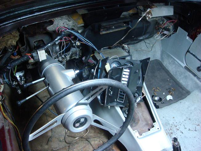 Dash is out to be re-dyed, tach fixed