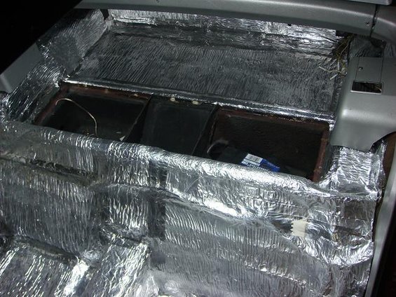Trunk area finished insulating