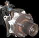 1984 Ford Bronco - This image shows a close-up of a vehicle's front wheel hub assembly, highlighting the rotor, lug nuts, and axle shaft.