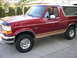 1994 Ford Bronco - This 1994 Ford Bronco is shown from the front three-quarter view, parked outside.