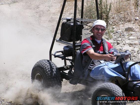Kart in the dirt