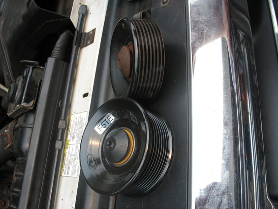 Idler pulley with F5TE label
