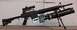 2001 Ford Crown Victoria - An assault rifle is shown with a scope and a grenade launcher attachment, along with a "SUPERMOTORS" watermark.