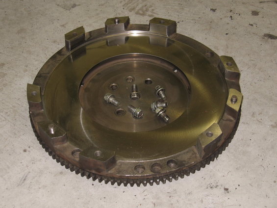 Flywheel with bolts