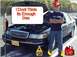 1996 Ford Crown Victoria - A man stands in front of a 1996 Ford Crown Victoria with its hood open, implying a lack of fuel.