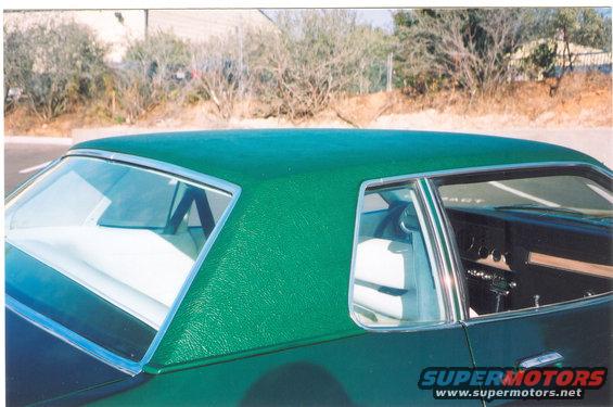 NOS emerald green vinyl top