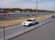 1999 Ford Crown Victoria - A white 1999 Ford Crown Victoria is seen on the track at Atco Dragway during a meet on March 8, 2003.
